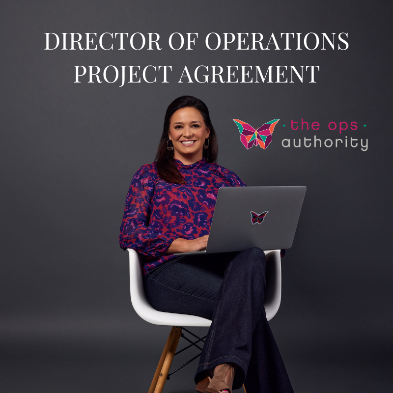 The Ops Authority - Director of Operations (DOO) Project Agreement