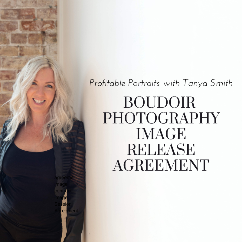 Profitable Portraits - Boudoir Photography Image Release Agreement