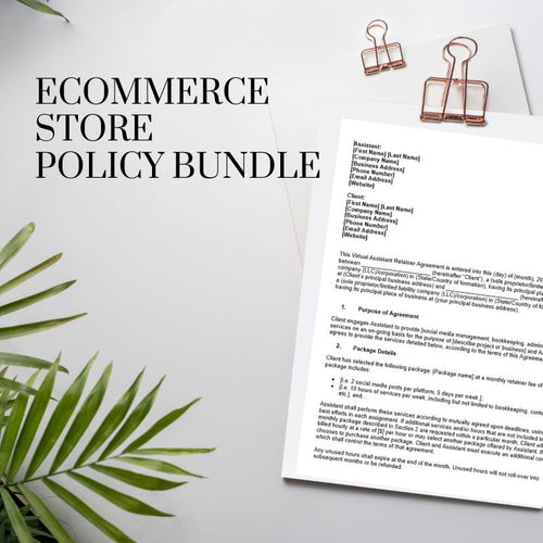 eCommerce Store Policies Bundle