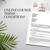Online Course Terms & Conditions