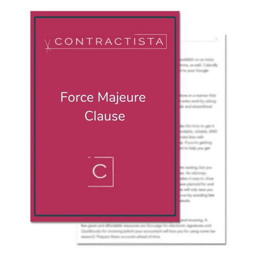 Force Majeure Clause